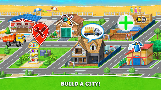 Camión para niños: juegos de construcción de ciudades